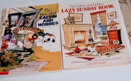 Calvin and Hobbes Books. &quot;1988 The Essential &quot; and &quot;1989 Lazy Sunday Book&quot;. - £16.65 GBP