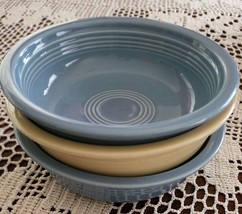 Vintage ~ Fiesta® Replacement Pieces ~ Three (3) Bowls ~ 2 Blue ~ 1 Yellow - £29.98 GBP