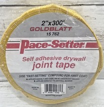 Pace Setter Drywall Joint Tape 2&quot; X 300 &#39; Self Adhesive, Mesh, Yellow Go... - £7.71 GBP
