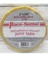 Pace Setter Drywall Joint Tape 2&quot; X 300 &#39; Self Adhesive, Mesh, Yellow Go... - £7.74 GBP