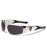 Sport Cycling Baseball Outdoor Wrap Around Sunglasses - Silver &amp; Black - €8,42 EUR