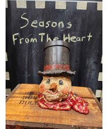 Handmade Frosty Bust with Hidden Compartment Signed by Liz Greg - $68.53 CAD