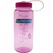 Nalgene Sustain 16oz Wide Mouth Bottle (Cosmo Pink) Recycled Reusable - £11.12 GBP