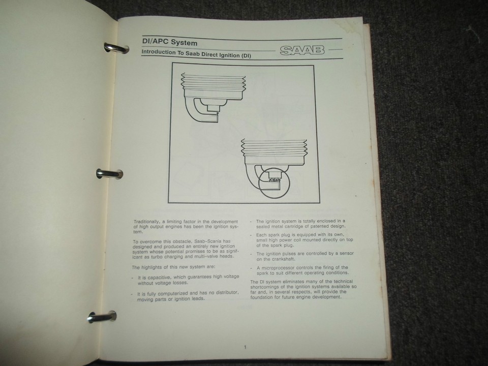1971 85 1999 Saab 9000 Di APC Engine Supplement Workshop Management Manuals O... Item image 3