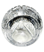Crystal Cut Vintage Clear Glass Orb Vase Pineapple Diamond Pattern 5in H... - £23.58 GBP