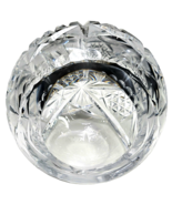 Crystal Cut Vintage Clear Glass Orb Vase Pineapple Diamond Pattern 5in H... - €25,83 EUR