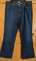 Levis 550 Jeans Womens 22 W Boot Cut Relaxed Dark Wash Denim Stretch 39x... - £17.42 GBP