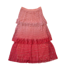 NWT Anthropologie Maeve Brighton in Pink Ombre Lace Tiered Midi Skirt 2 $140 - £49.86 GBP