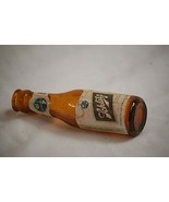 Vintage Miniature Glass Schlitz Breweriana Beer Bottle Paper Label Adver... - $9.89
