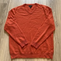 NWOT Club Room Luxury 100% Cashmere V-Neck Men&#39;s Sweater Orange Size XL ... - $731.80 MXN