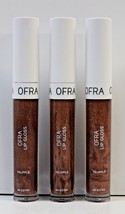 3x OFRA COSMETICS Lip Gloss in Truffle 6g/0.21oz each Brand NEW - £12.57 GBP