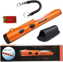 Featuring An Orange Color And A 9V Battery, The Pinpoint Metal Detector - £26.62 GBP