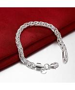 Best 925 sterling Silver fine Wild Twisting circle Bracelet women fashion - £3.77 GBP