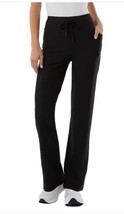 32 Degrees Womens Pants Black Semi-Flared Pockets Stretch High-Waist Active - $34.99