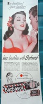 Barbasol I&#39;m Breathless Your’e Brushless Print Advertisement Art 1940 - $5.99