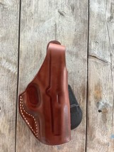 Fits Kahr SW45 P45 Masc Leather Paddle Holster With Thumb Break#1112# R/H, Brown - £44.23 GBP