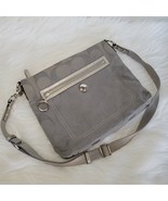 Coach Signature Cross Body Gray Silver Shoulder Bag Purse Vintage - $52.99