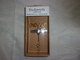 &quot;MERRY&quot; Stainless Wine Bottle Corkscrew By Sentiments Collection New Sealed - £7.18 GBP
