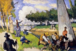 12605.Room Wall Poster.Interior art design.Paul Cezanne painting.The Fishermen - £12.73 GBP+