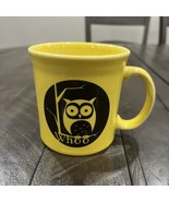 Fiesta Whoo Owl Halloween  Java Mug Fiestaware Sunflower Yellow - $38.91 CAD