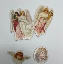 Lot Of 4 Vintage Merrimack 1986 Victorian Style Angel Ornaments - £11.18 GBP