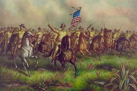 Rough-Riders, Col. Theodore Roosevelt, U.S.V. Commander - Art Print - £17.25 GBP+