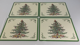 Spode XMAS Placemats Pimpernel 4 Lot Tree Cork Backed Made in England Lot Vtg - £14.91 GBP