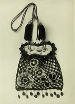 CHENILLE PANSY BAG / PURSE. Vintage Crochet Pattern for a Handbag. PDF D... - £1.95 GBP