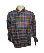 American Living Boys Blue XL Long Sleeve Plaid Checkered Button Front Shirt - $19.80
