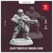 Crimson Legion Heavy Trooper By W Artel 28Mm Wargame Miniature - £33.15 GBP
