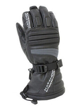 Katahdin Gear Adult Mens Torque Leather Snowmobile Gloves Lg Grey - £71.92 GBP