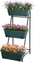 An Elevated Garden Bed With Three Tiers Of Vertical Plants And A Removab... - $599.52 MXN