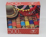 New Cardinal Puzzle 500 Pcs 14 x 11 Market in Peru - $5.93