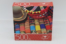 New Cardinal Puzzle 500 Pcs 14 x 11 Market in Peru - $5.93
