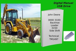 John Deere 300D 310D Backhoe Loader 315D Side Shift Loader Repair Manual - £18.93 GBP