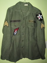 Vintage Replica John Lennon Beatles Us Military Army Vietnam Shirt Jacket - £81.19 GBP