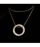 Diamond necklace Eternity necklace Friendship necklace Sweetheart neckla... - $125.00