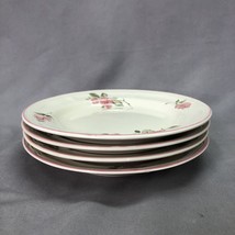 Gibson Housewares Roseland Design Ivory Colored SALAD/BREAD Plate 7.5” Lot Of 4 - $11.70