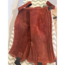Women’s Leather Boot Cuffs – Red Brick Color, Boot Toppers - $455.22 MXN