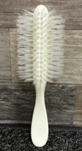 AVON Half Round Nylon Bristle Hair Brush ~ White Cream ~ Made In USA ~ Vintage! - £54.13 GBP