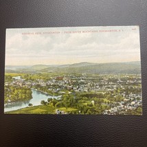 Vintage Postcard Bird&#39;s Eye View Binghamton from South Mountains, New York - £2.73 GBP