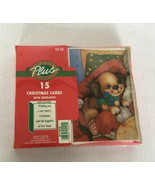 Vintage til sil plus collection  Christmas greeting cards puppy on santa... - €17,02 EUR