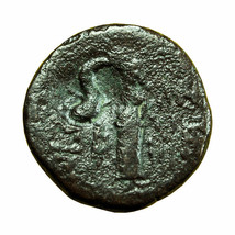 Ancient Greek Coin Lysimacheia AE16mm Countermark Dolphin Herakles / Nike 02197 - £19.46 GBP
