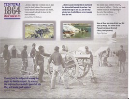THE CIVIL WAR 1864 NATION TOUCHED W/FIRE- 12 (USPS) MINT SHEET FOREVER S... - $10.95