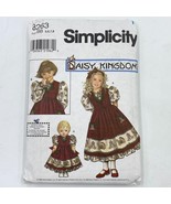 Simplicity Daisy Kingdom 8263 Pattern Girls sz 5 6 7 8 Matching Doll Dre... - £7.82 GBP