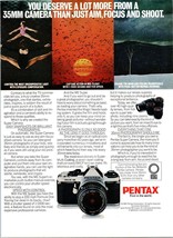 1981 Pentax ME Super SLR Film Camera Vintage Print Ad Gymnasts Wall Art Photo - £8.65 GBP