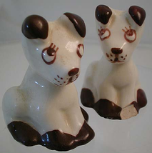 2 Mischievous Puppy Dogs - 1950s California Ceramics - £15.74 GBP