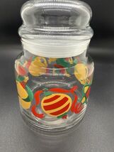 Vintage Christmas Glass Candy Jar with Bubble Lid – Retro Holiday Canister - $16.00