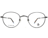 Penguin Eyeglasses Frames THE ELLIOT GM Gunmetal Gray Round Full Rim 46-... - $74.55