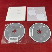 Apple Mac Pro OS X 10.4.9 Install Restore 2 Disc Set Sticker &amp; Manual OEM Bundle - £19.03 GBP
